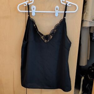 SHEIN Black Lace Detail Camisole